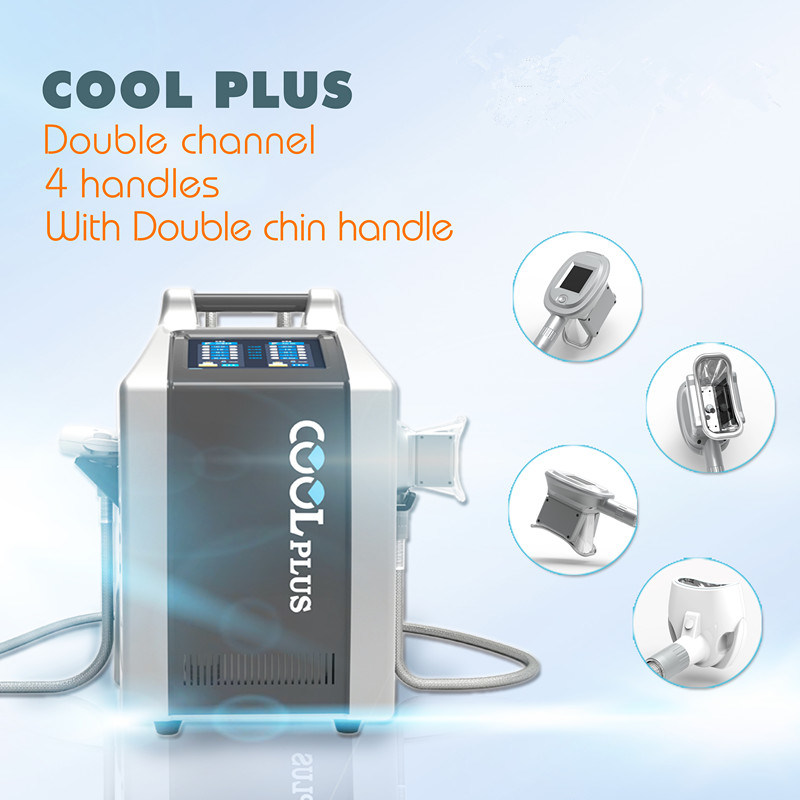 Portable Double Channel Cryolipolysis Slimming Machine with Double Chine Handle