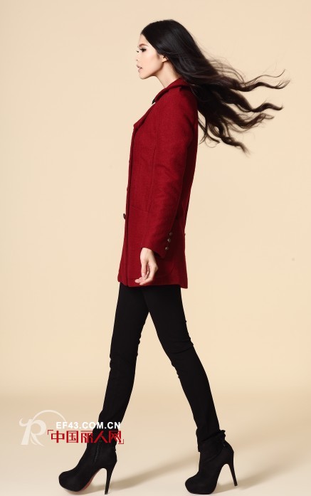 茜诗迪女装冬季欧美风大衣，打造气质女王