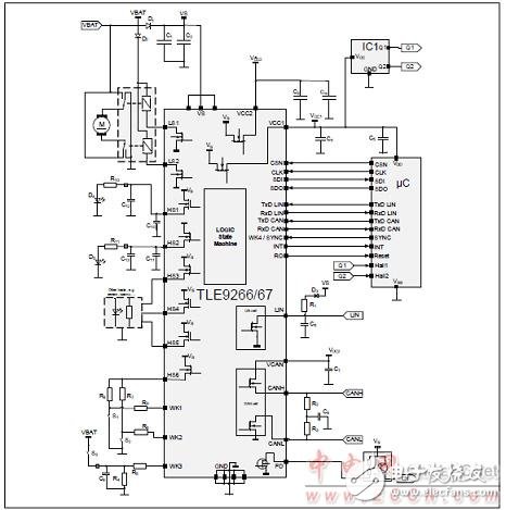 Main features of the monolithic integrated circuit TLE9266QX