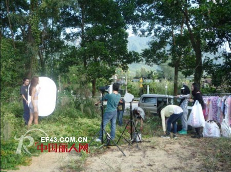 熳洁儿2012春夏新品画册拍摄花絮