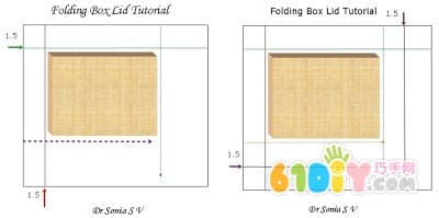 Folding jewelry box handmade