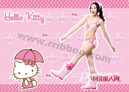 凯蒂猫Hello Kitty少女内衣 打破传统迎来少女的粉色玫瑰之旅