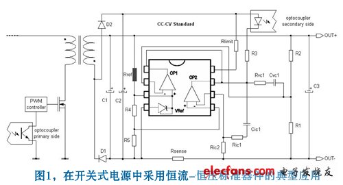 Typical circuit diagram of secondary side of switching power supply application