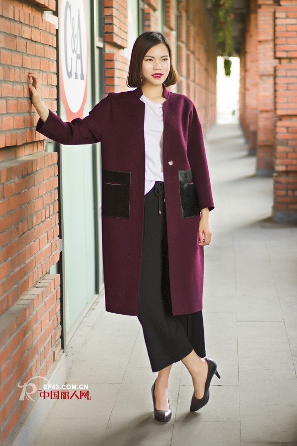 没有翻领的毛呢大衣好看吗 冬天穿的毛呢大衣