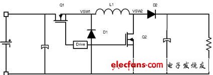 Figure 3: Four-switch buck-boost topology