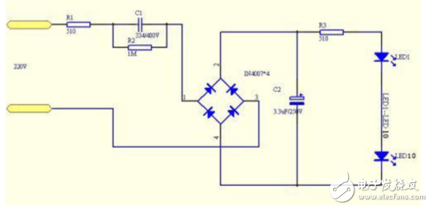 220v led light circuit diagram (three ultra-simple led power circuits)