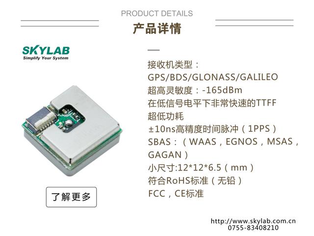 Small size low power GNSS antenna integration module SKM56