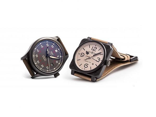 Military style ceramic needle BELL & ROSS BR03-92 vs IWC mark eighteen; BELL & ROSS; Bo Laishi; IWC; IWC