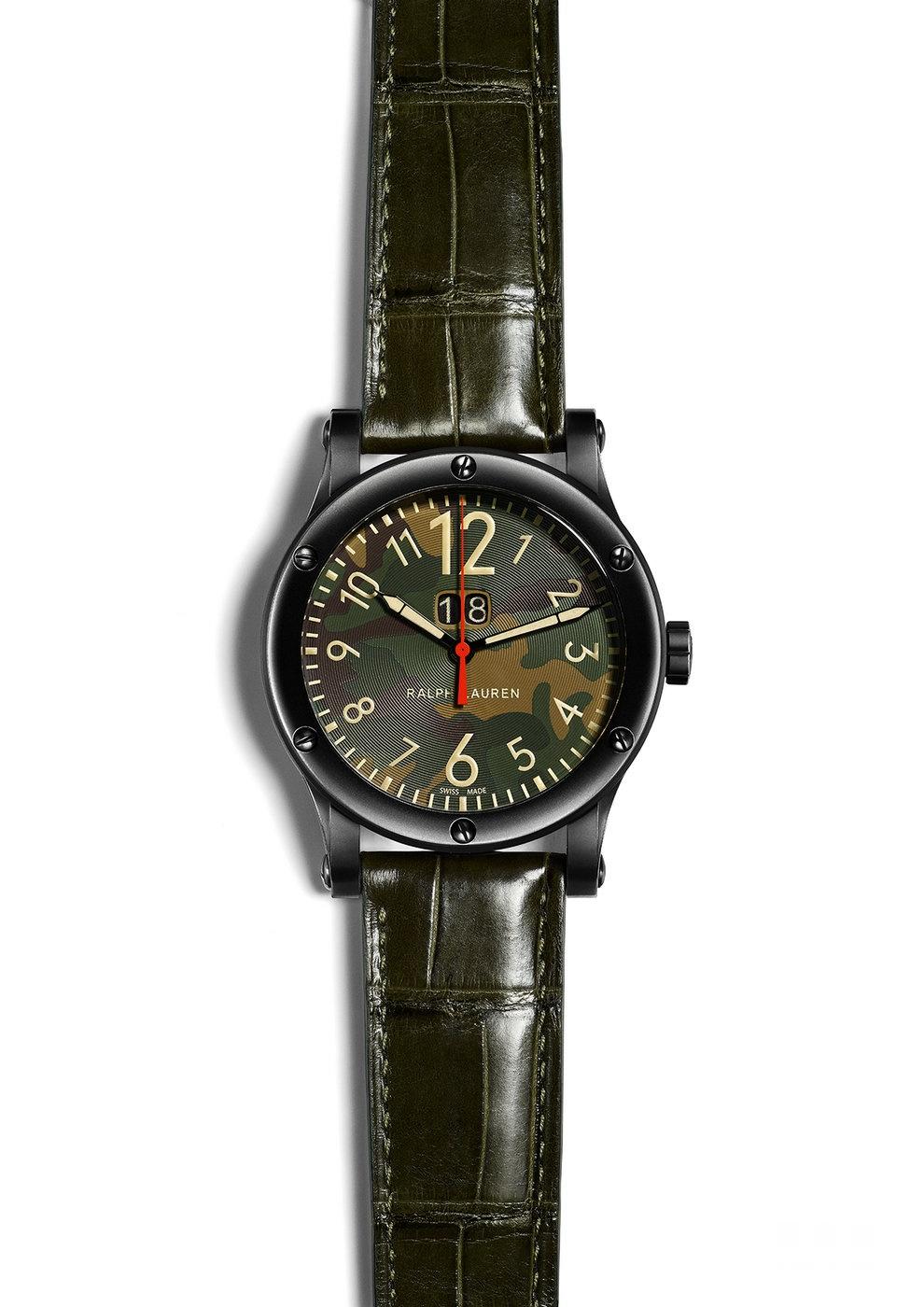 RALPH LAUREN RL67 SAFARI hunting series large calendar watch