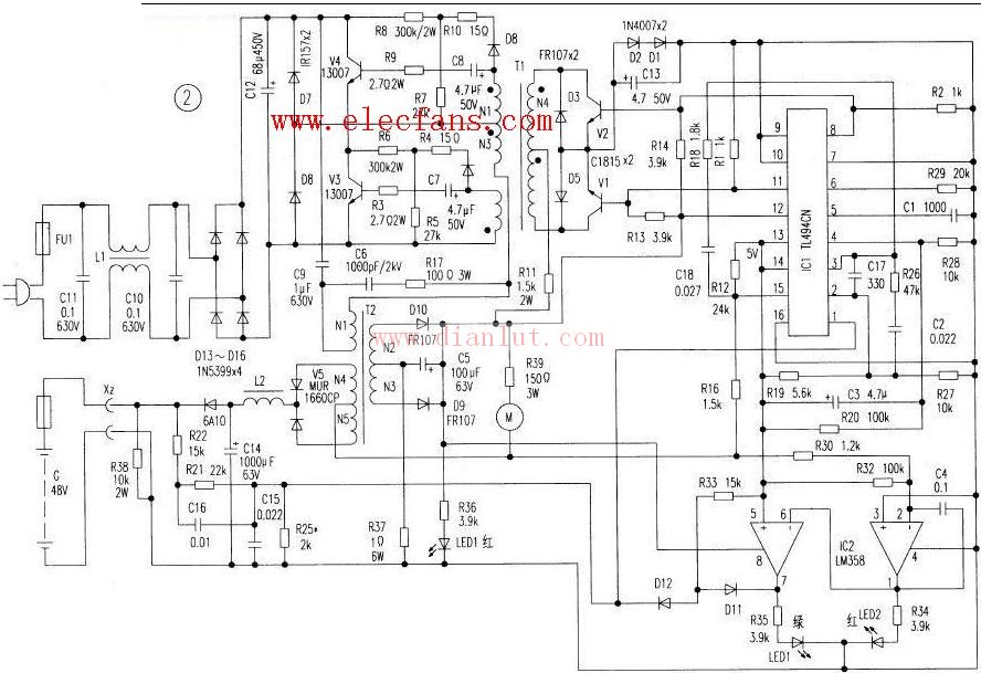 Electric car charger circuit diagram