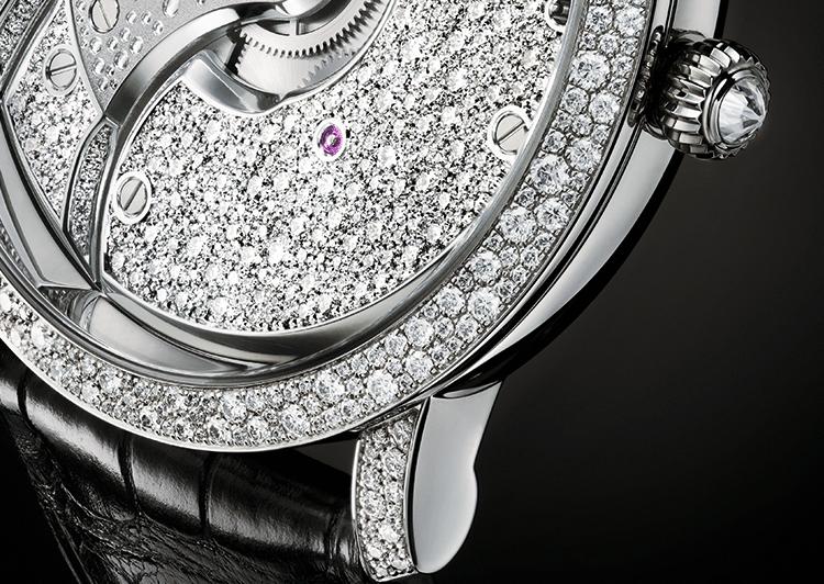 Blancpain Villeret classic series reversing movement snowflake diamond watch