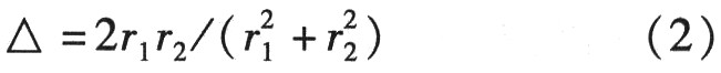 a parameter characterizing the relationship between the average amplitudes of two branches