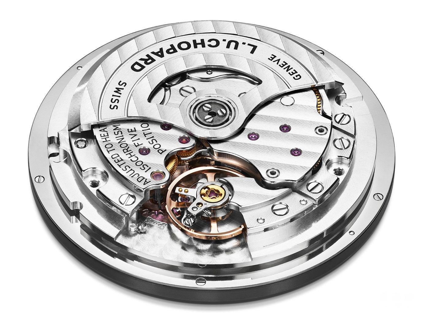 Chopard L.U.C GMT One dual time zone watch the other side