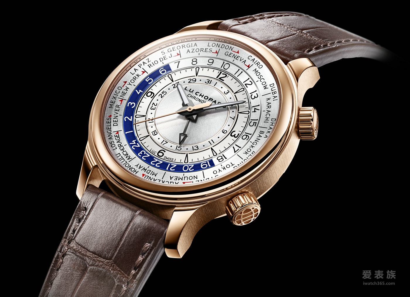 Chopard L.U.C Time Traveler One World Time Watch invites you to travel around the world