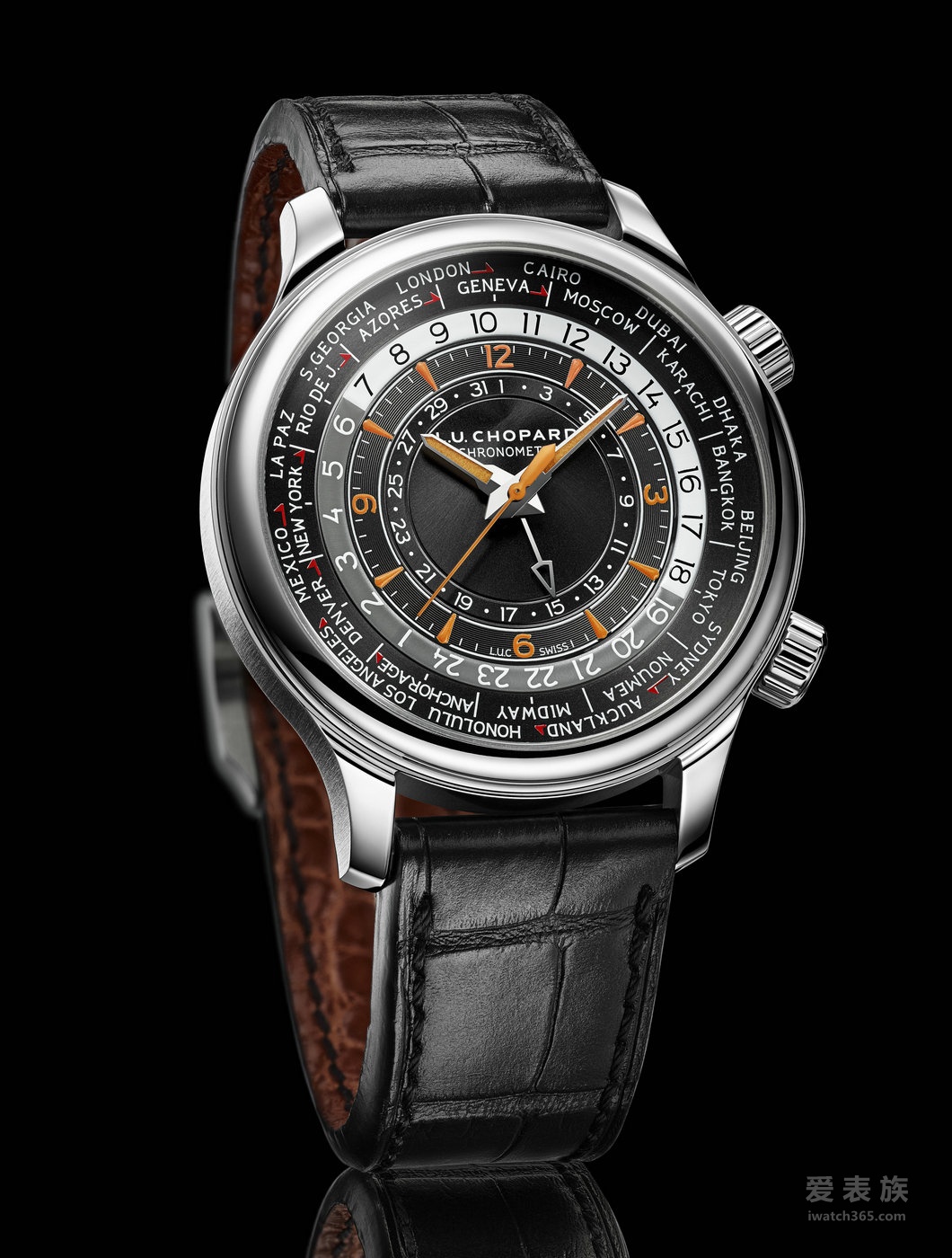 Chopard L.U.C Time Traveler One World Time Watch invites you to travel around the world