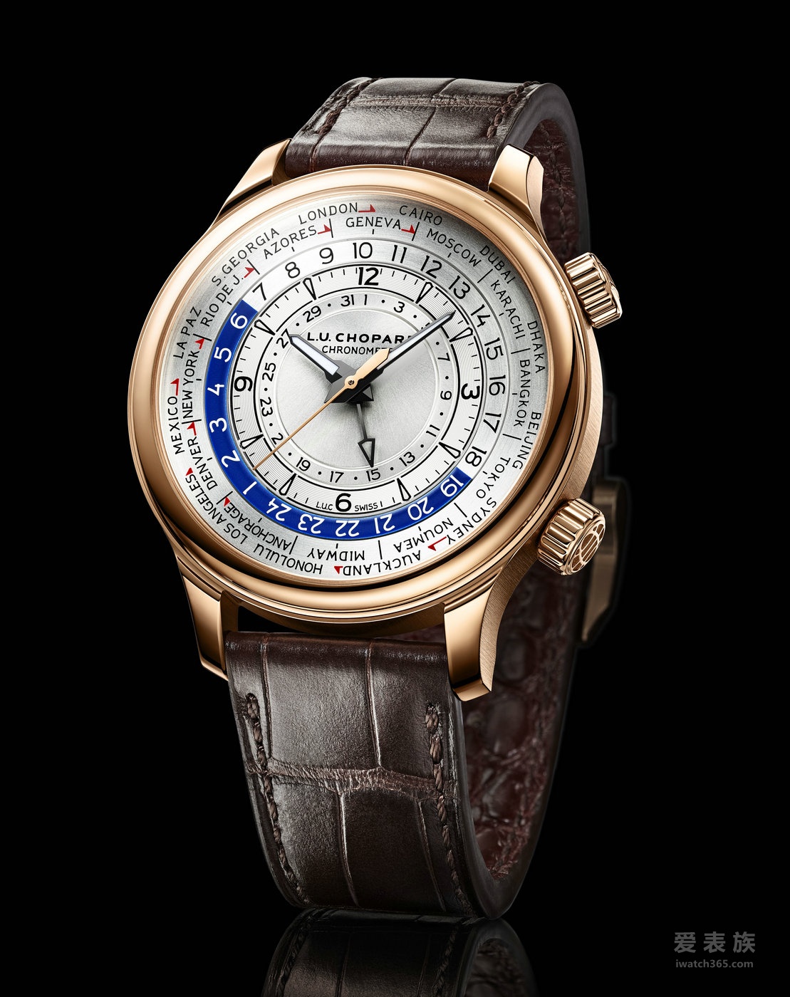 Chopard L.U.C Time Traveler One World Time Watch invites you to travel around the world