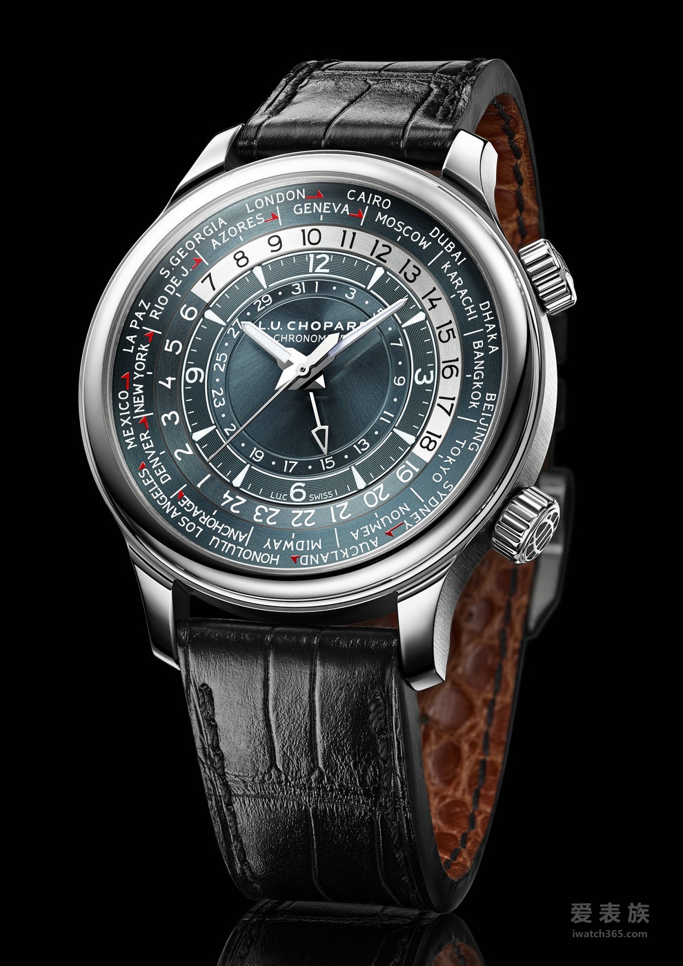 Chopard L.U.C Time Traveler One World Time Watch invites you to travel around the world