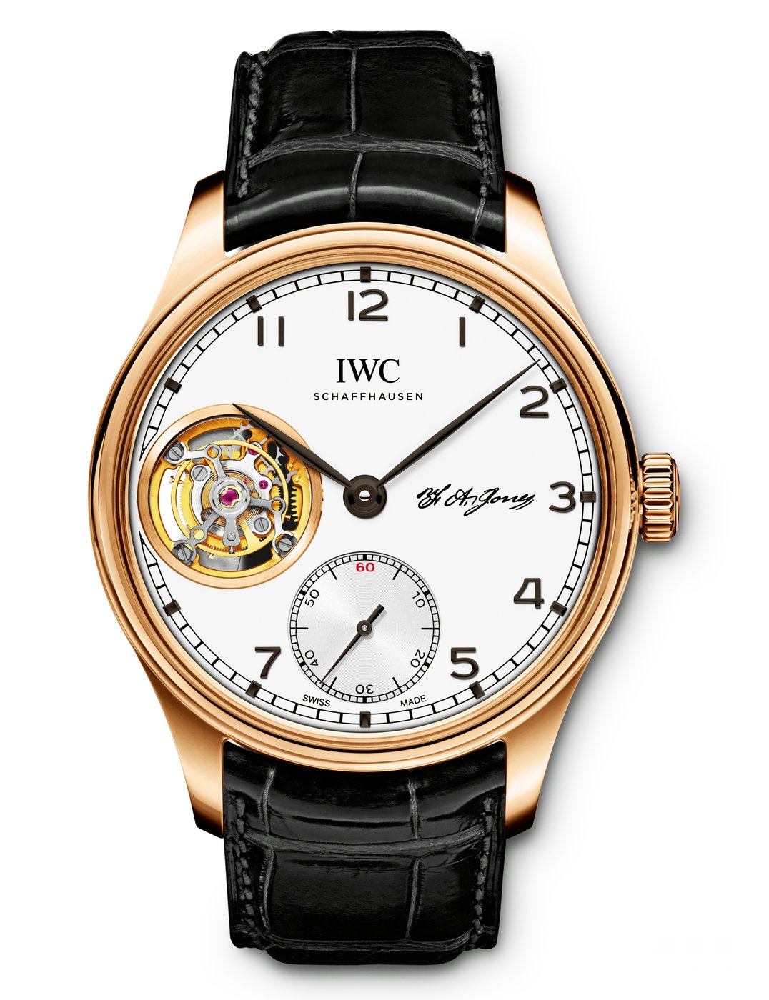 IWC Introduces Portugal Series Tourbillon Hand-wound Special Edition Watch Tribute Brand founder Mr. Jones