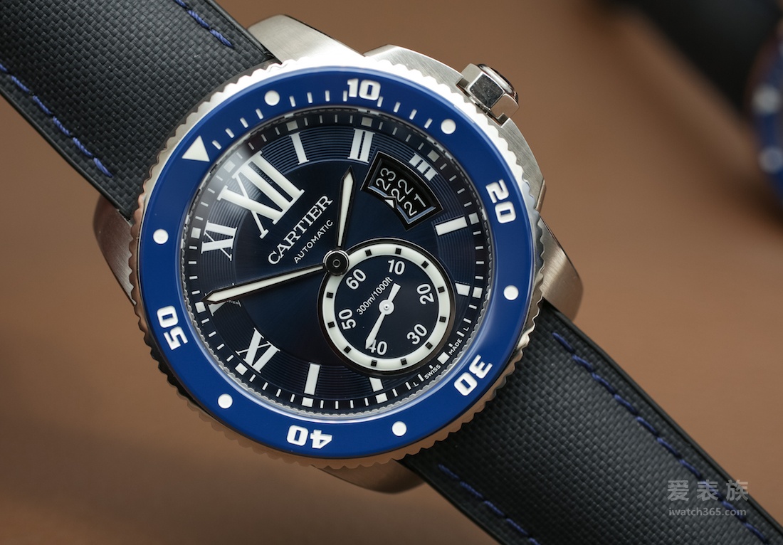 Blue Card Calendars - Cartier Caliber De Cartier series diving watch