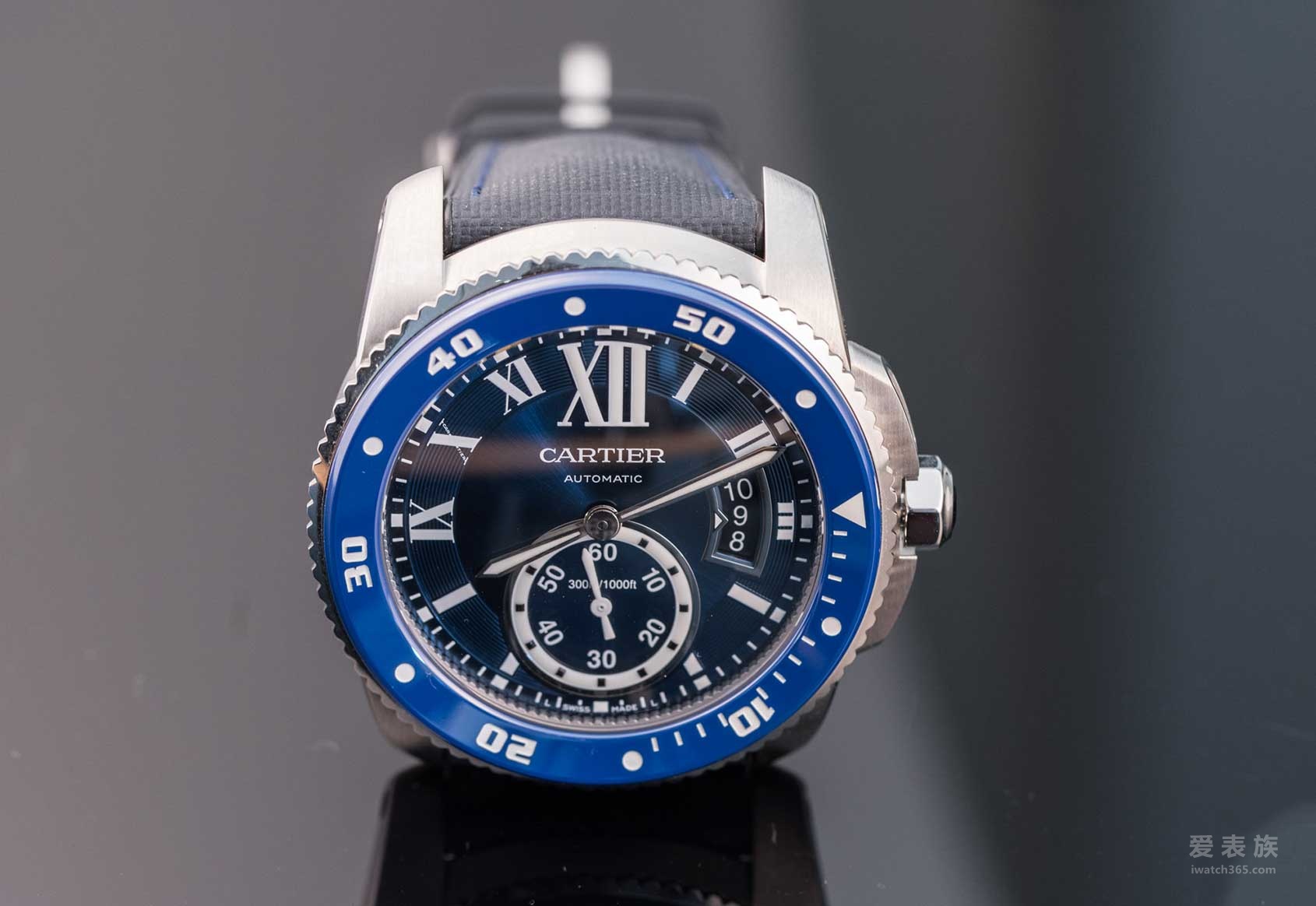 Blue Card Calendars - Cartier Caliber De Cartier series diving watch