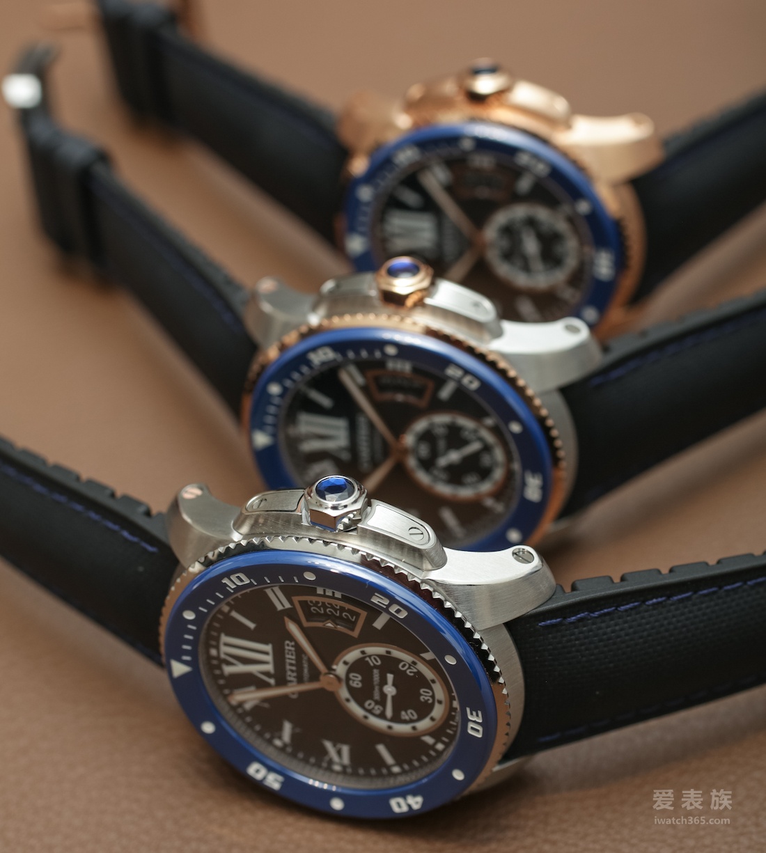 Blue Card Calendars - Cartier Caliber De Cartier series diving watch