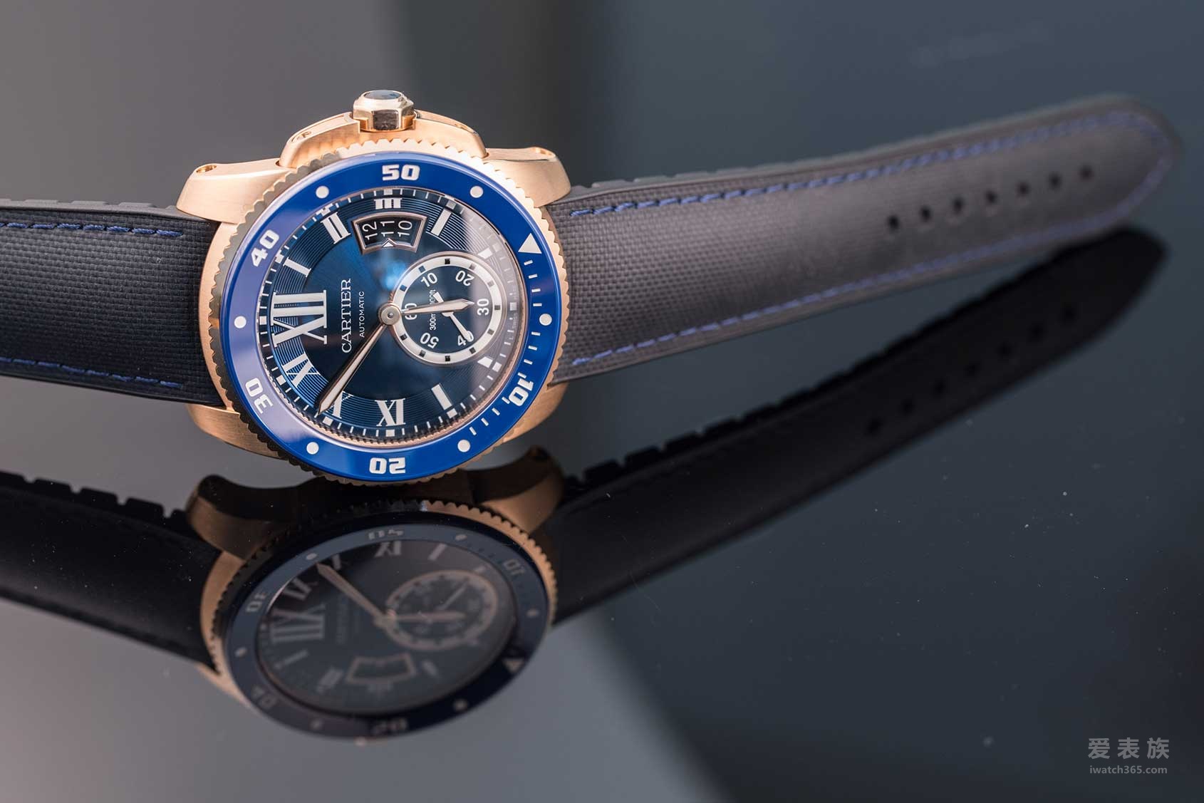 Blue Card Calendars - Cartier Caliber De Cartier series diving watch