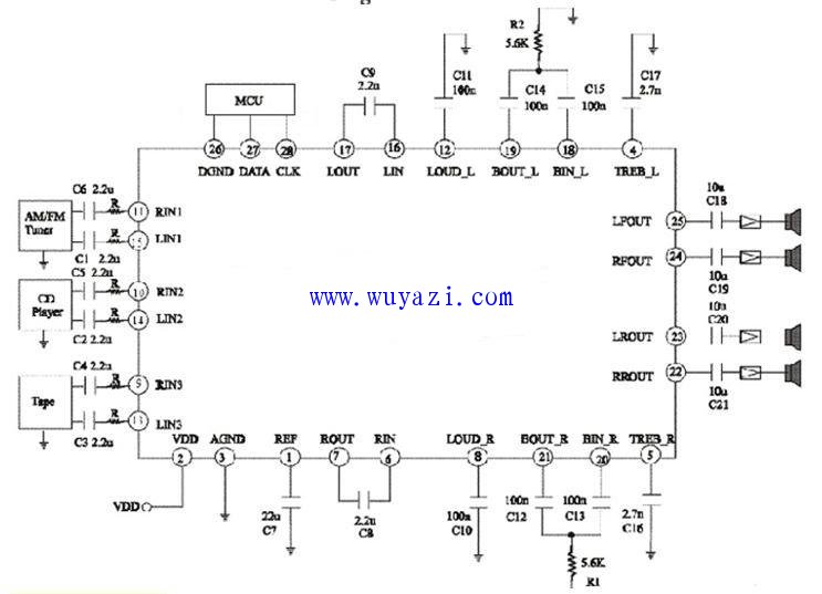 Integrated circuit subwoofer circuit diagram