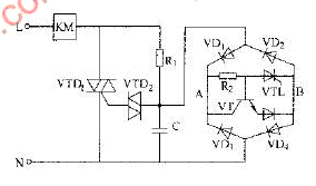 Photo-controlled thyristor photosensitive normally closed AC contactor