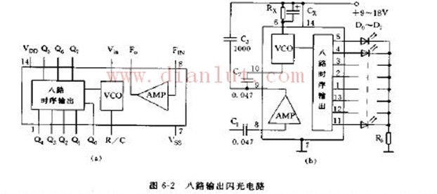 Eight-way integrated flash circuit diagram