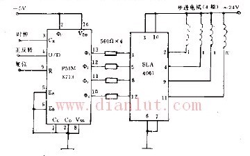 Stepper motor drive circuit for dedicated integrated chip