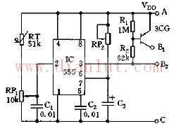 Temperature controlled thyristor zero-crossing switching circuit