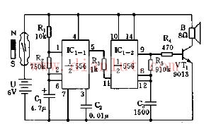 Variable tone alarm circuit diagram