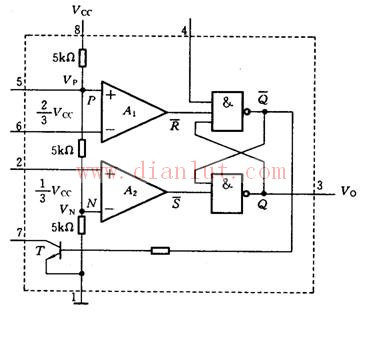 555 integrated timer internal circuit