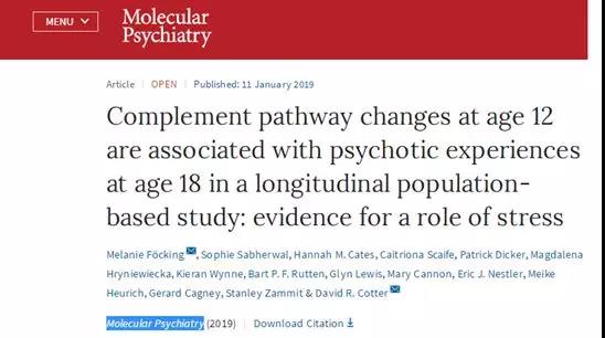 Published by Molecular Psychiatry