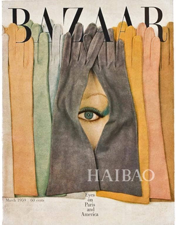 Harper's Bazaar, March 1959 cover