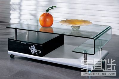 Choose a glass coffee table with good storage effect.jpg