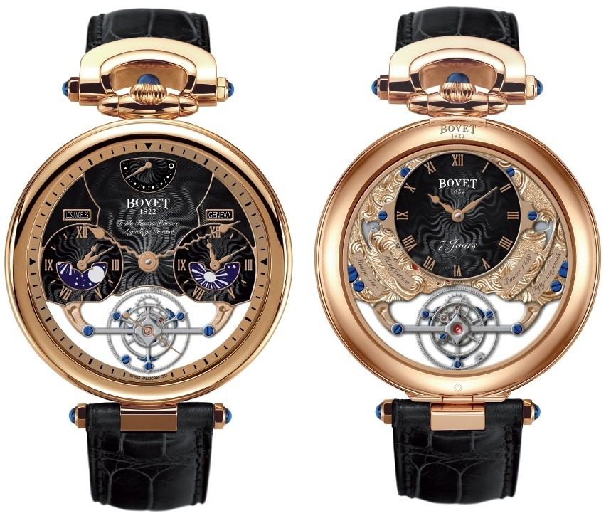 Broadcasting Rising Star three time zone tourbillon watch