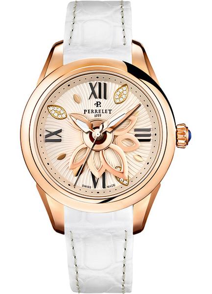 Bertrand Perrelet new diamond flower gold watch