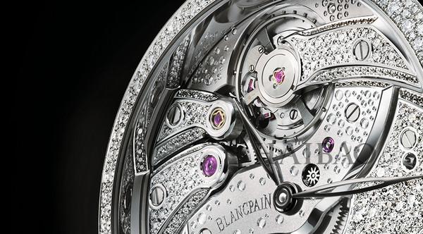 Blancpain Villeret classic series reversing movement snowflake diamond watch