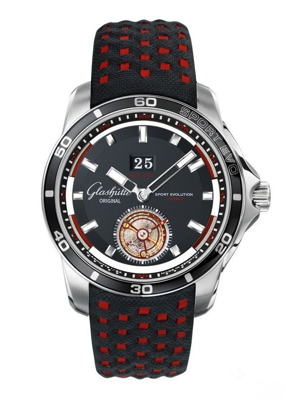 Glashutte sport shockproof tourbillon watch