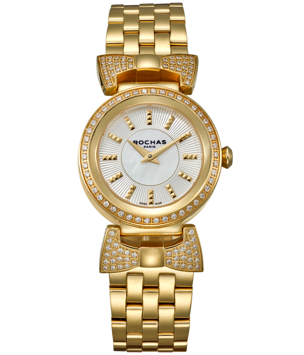 ROCHAS Paris Rosa classic series of gold watches