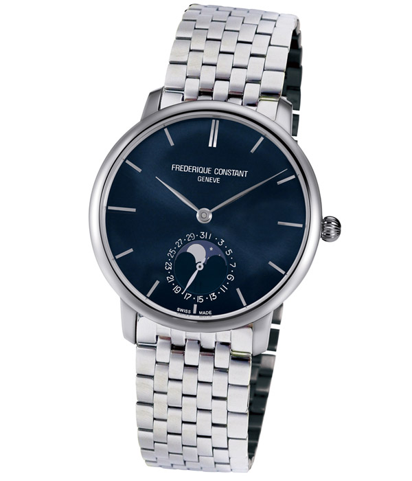 Frédérique Constant ultra-thin moon phase movement watch