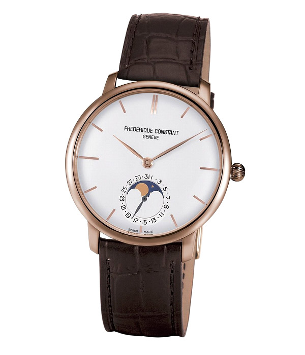 Frédérique Constant ultra-thin moon phase movement watch