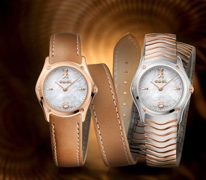 Swiss Ebel watch double wound strap watch