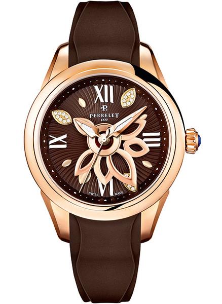 Bertrand new diamond flower gold watch