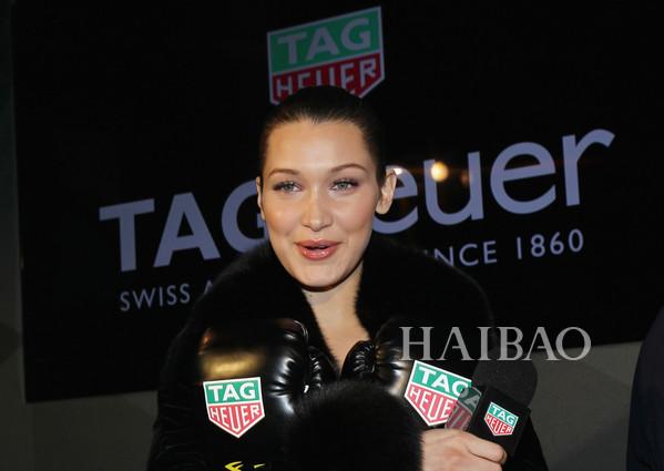 Bella Hadid serves as the new women's brand ambassador for TAG Heuer