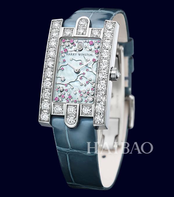 Harry Winston Avenue Classic Collection Cherry Blossom watch