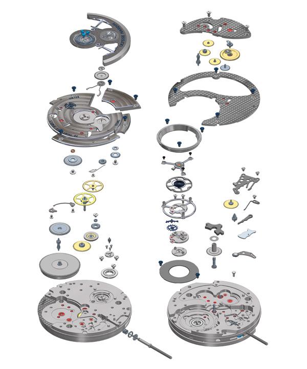 Athens Table New sailing big enamel tourbillon watch