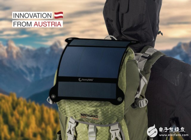 There is a very light portable solar panel for long outdoor adventures.