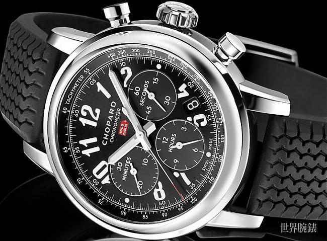 [Pre Basel 2017] Mille Miglia Classic chronograph; chronograph; antique car; Mille Miglia; on the table; CHOPARD; Chopin